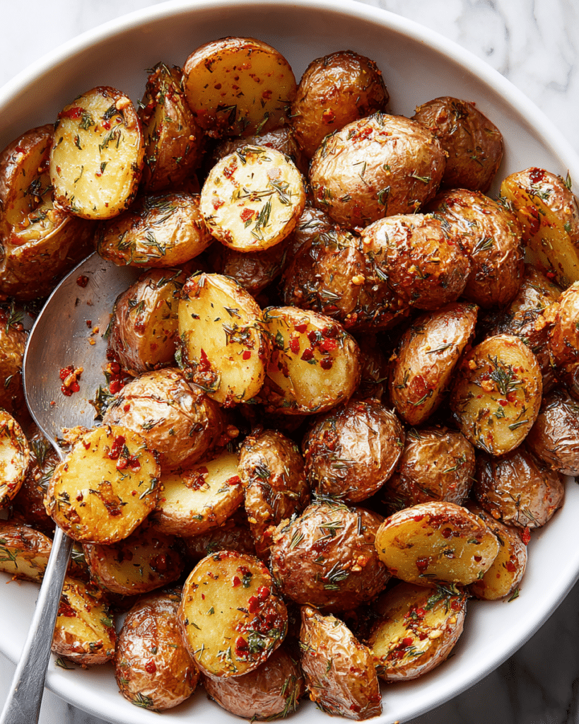 Herb-Roasted Baby Potatoes with Garlic Recipe