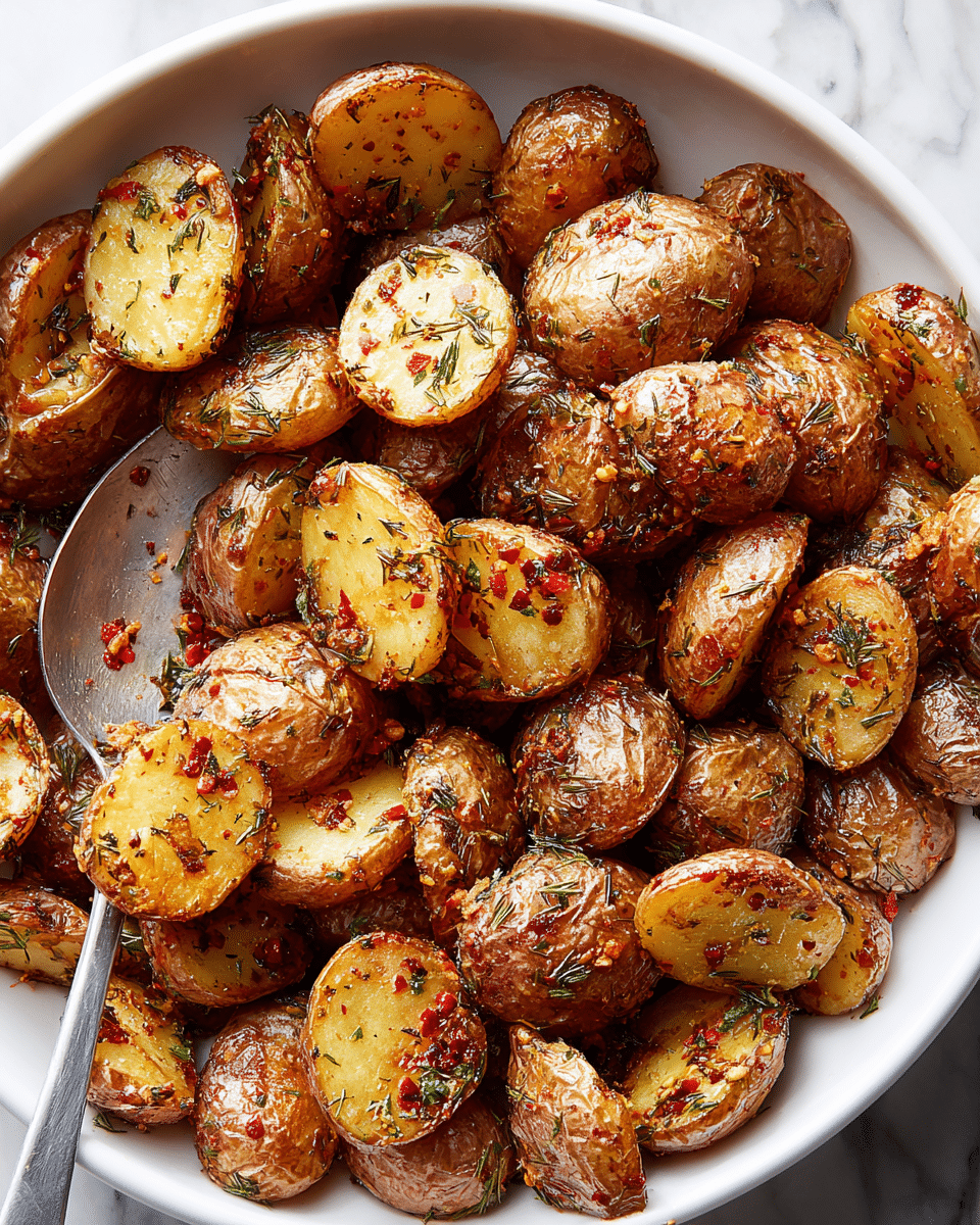 Herb-Roasted Baby Potatoes with Garlic Recipe