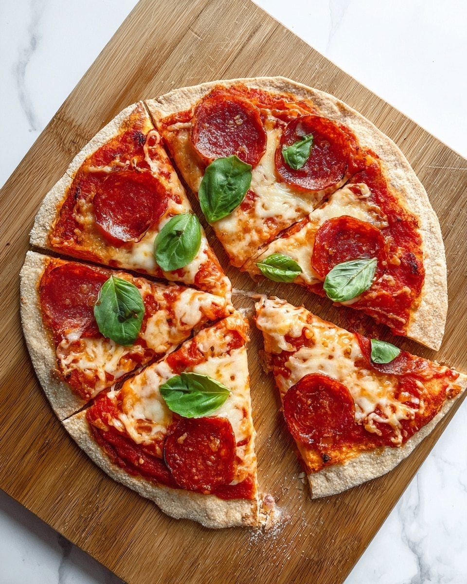 5-Minute Pizza Wrap Recipe - Recipe Image