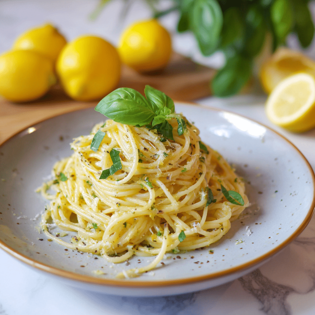 20 Minutes Creamy Lemon Pasta Recipe - Recipe Image