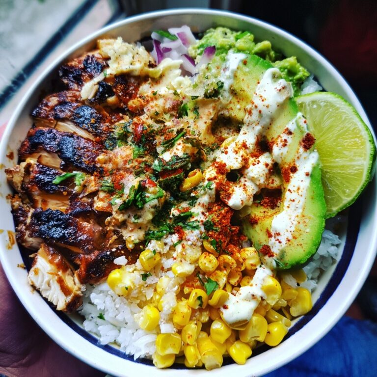 Cilantro Lime Chicken and Rice Bowl Recipe