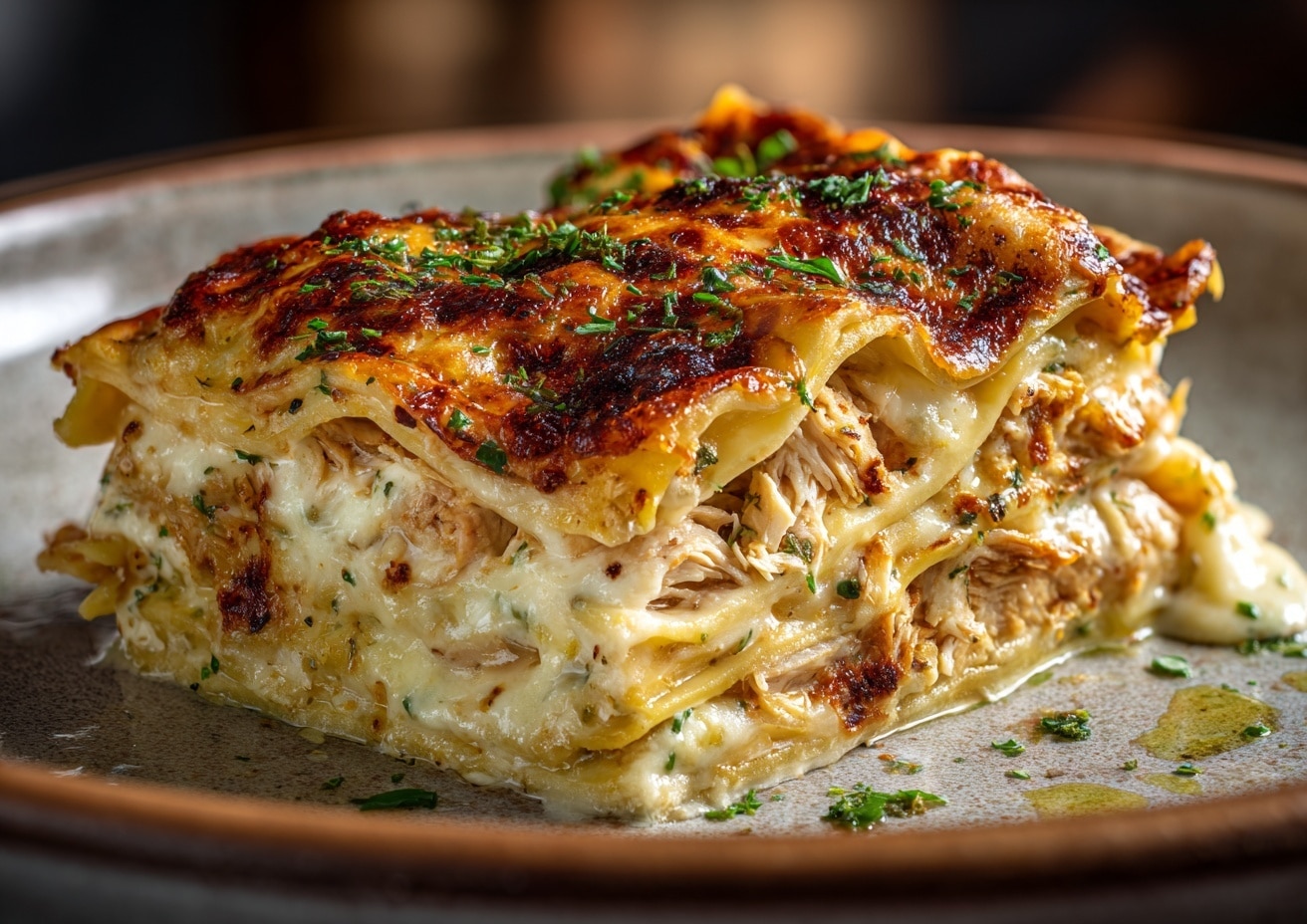 White Mushroom, Spinach, and Artichoke Lasagna Recipe - Recipe Image