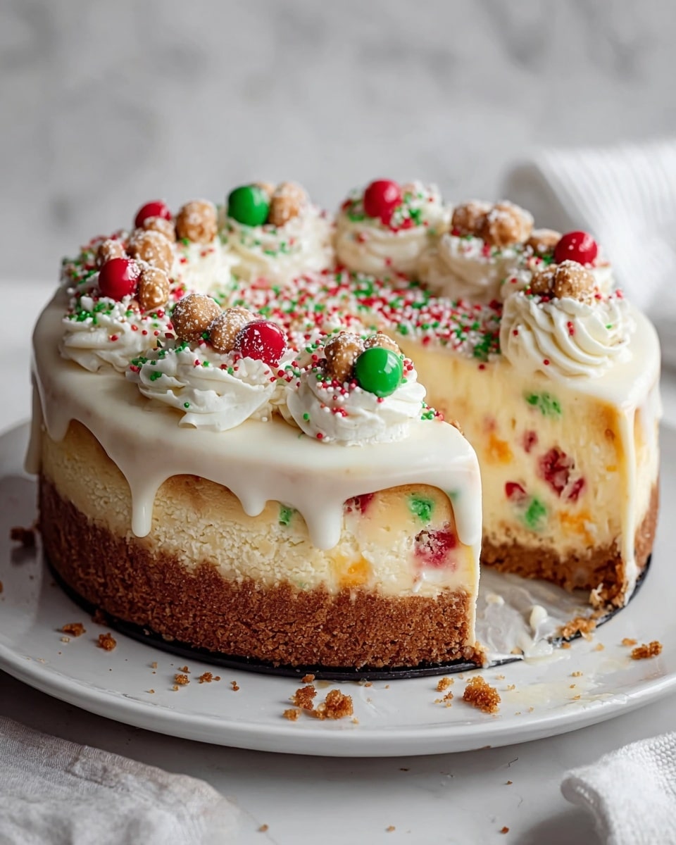 Sugar Cookie Base & Crumble with Christmas Sprinkles Recipe - Recipe Image