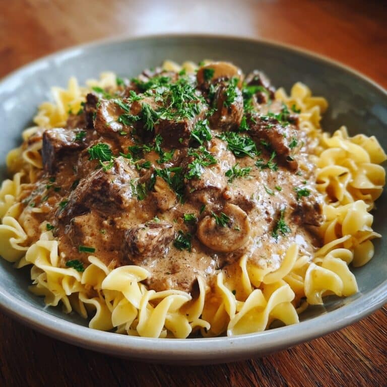 One-Pan Mushroom Stroganoff with Tagliatelle Recipe