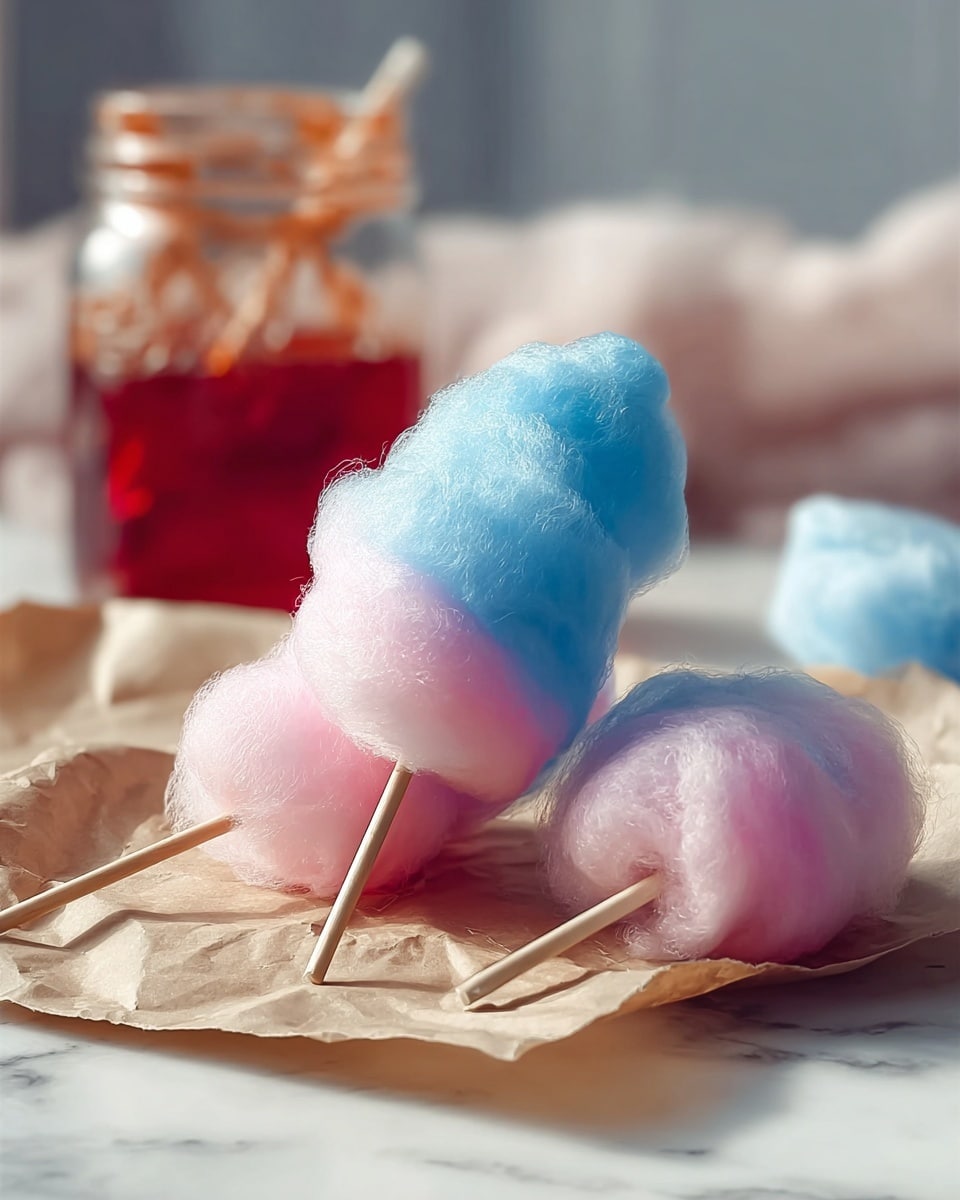 How to Make Cotton Candy Without a Machine Easily! Recipe - Recipe Image