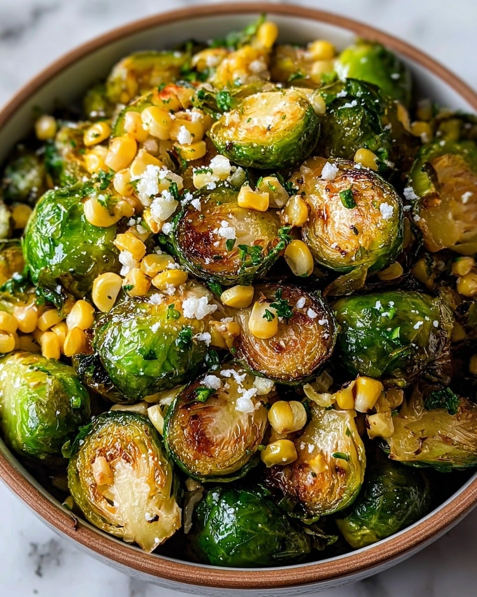 Mexican Street Corn Brussels Sprouts Recipe - Recipe Image