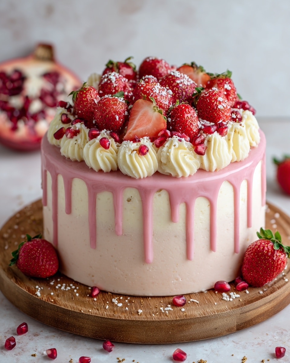 Strawberry Champagne Cake Recipe