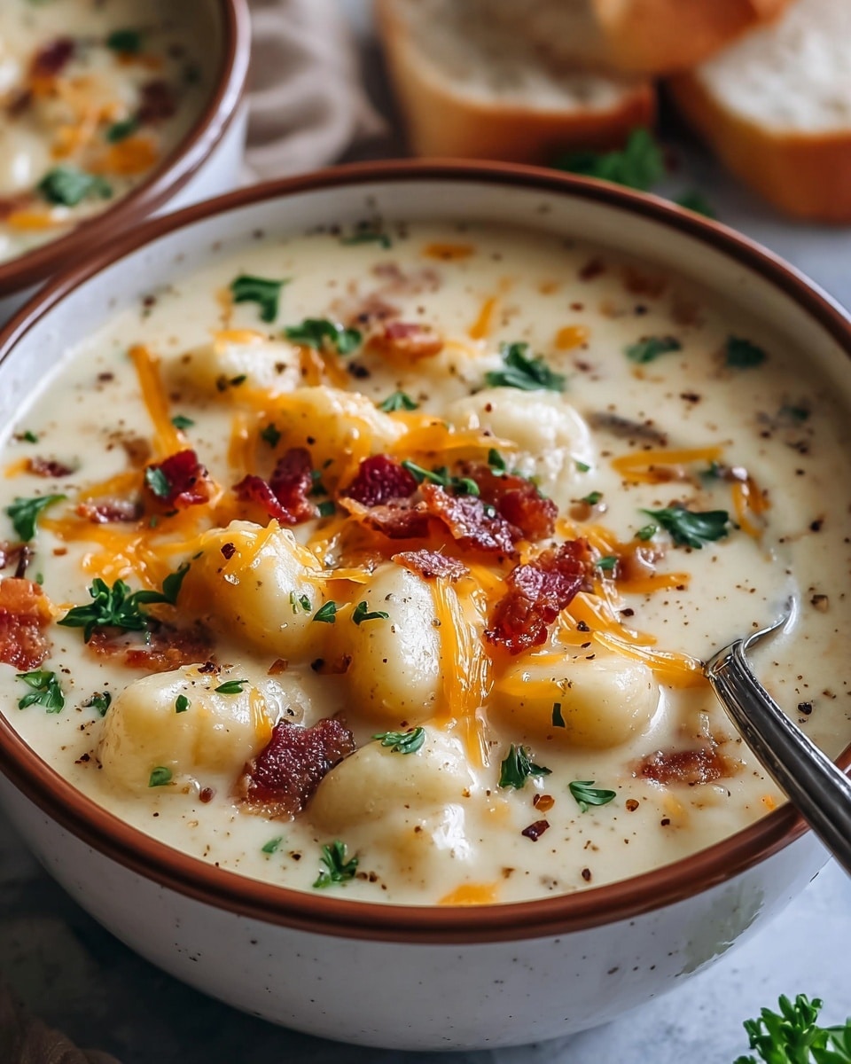 Cheddar Gnocchi Soup Recipe