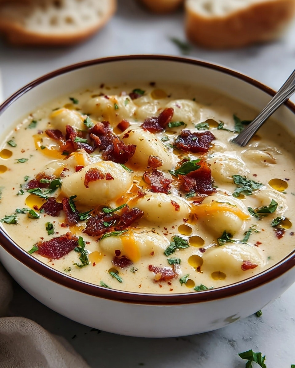 Cheddar Gnocchi Soup Recipe - Recipe Image