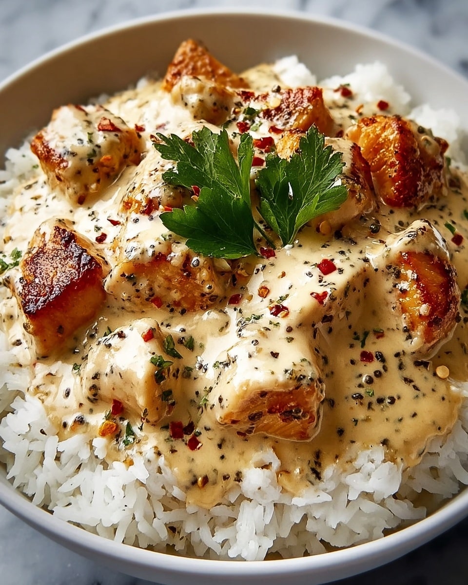 Smothered Chicken and Rice Recipe - Recipe Image