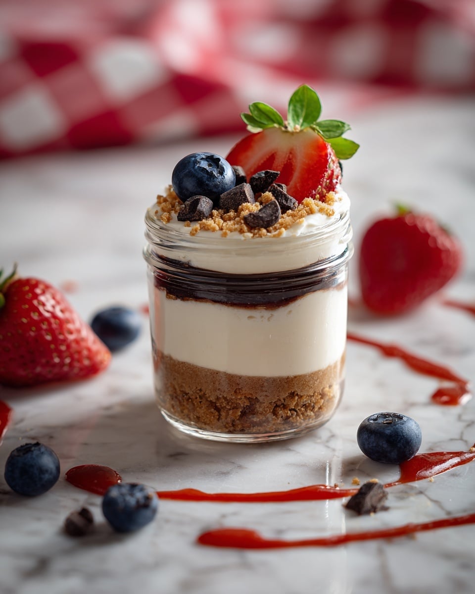 Healthy Protein Cheesecake Jars Recipe - Recipe Image