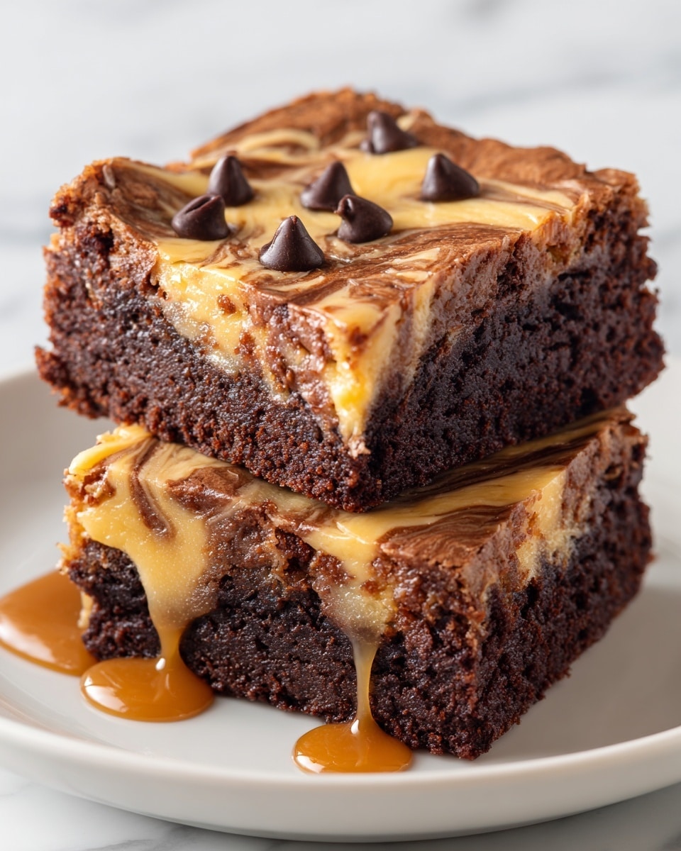 Dulce de Leche Swirled Brownies Recipe - Recipe Image