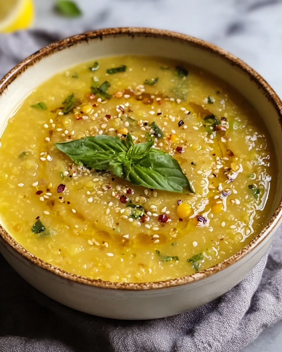 Lebanese Lemon Lentil Soup: The Best Cozy Comfort Food Recipe - Recipe Image