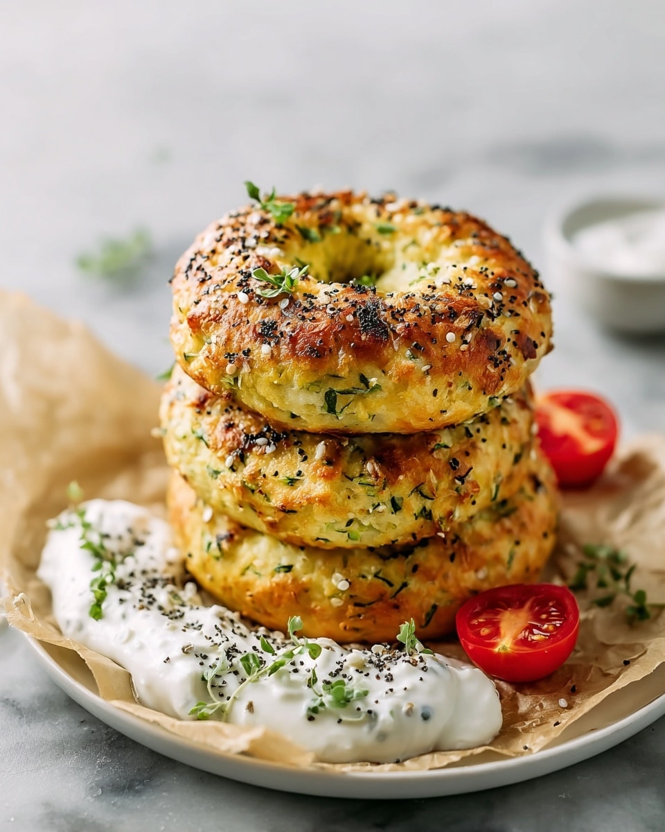 Low Carb Zucchini Bagels with Everything Bagel Seasoning Recipe
