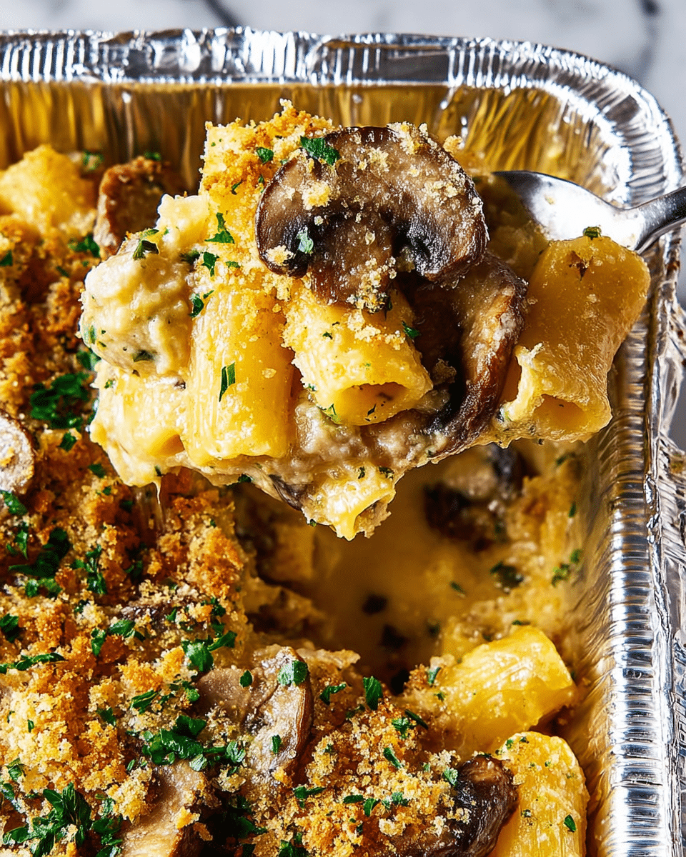 Mini Mushroom Pasta Bakes Recipe