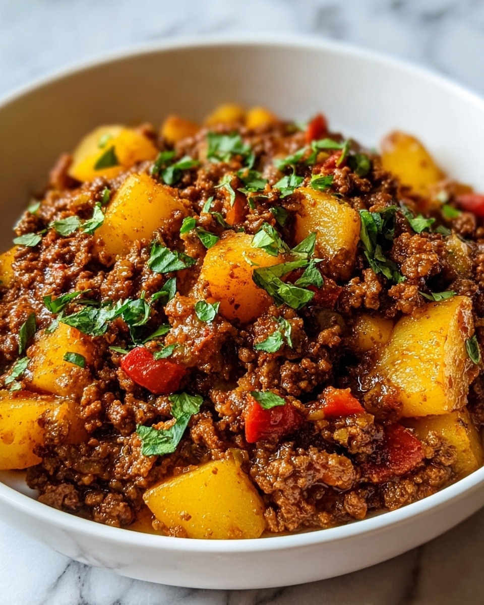 Aloo Keema (Ground Meat with Potatoes) Recipe - Recipe Image