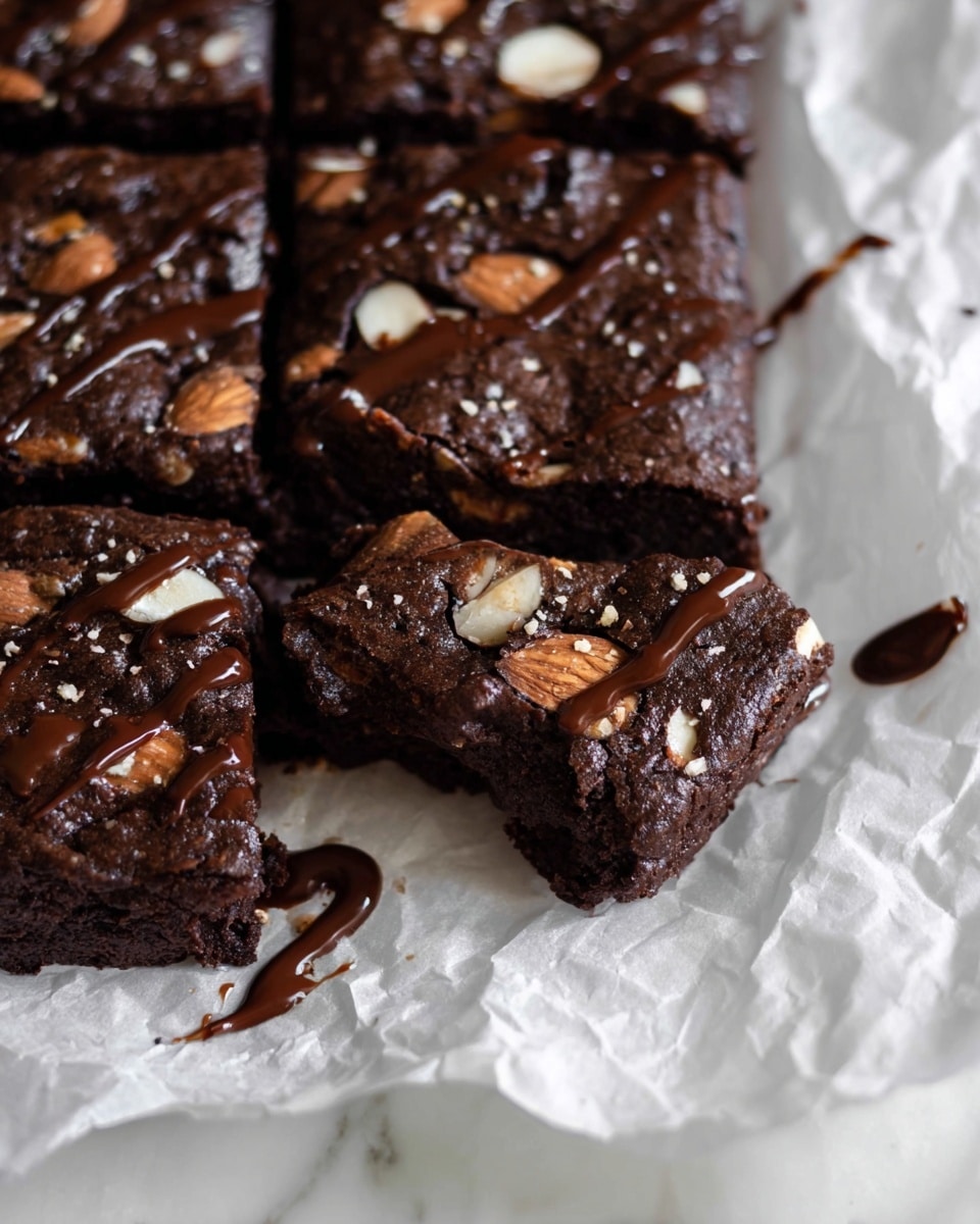 Healthy Vegan Double Chocolate Brownies Recipe - Recipe Image