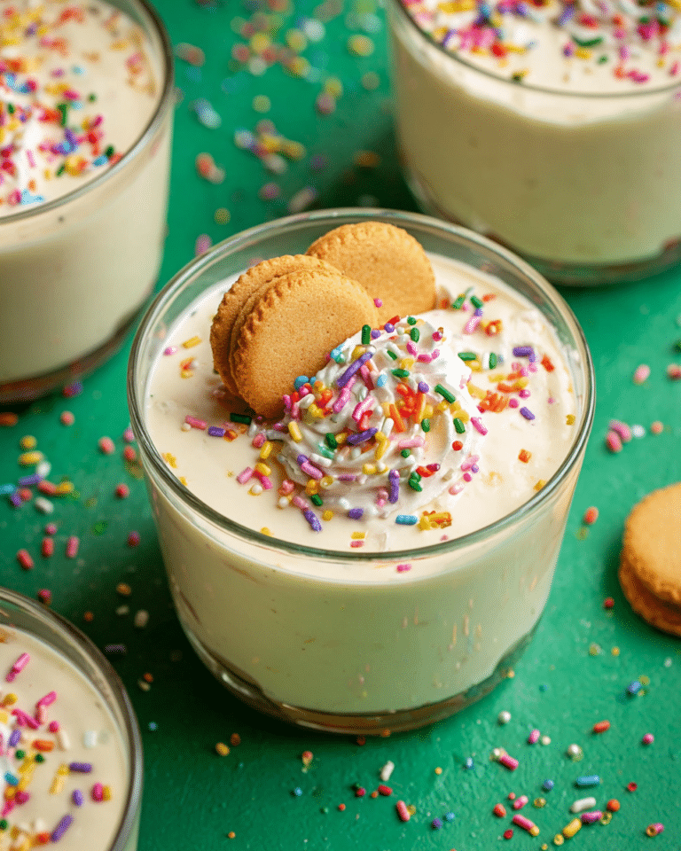 Sugar Cookie High Protein Pudding with White Chocolate Shell Recipe