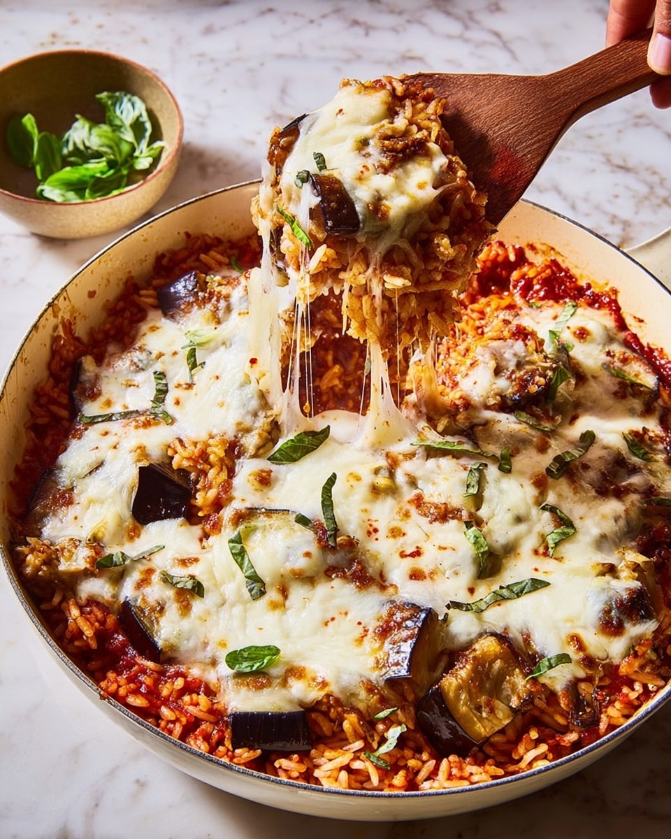 One-Pan Eggplant Parm Orzo Recipe - Recipe Image