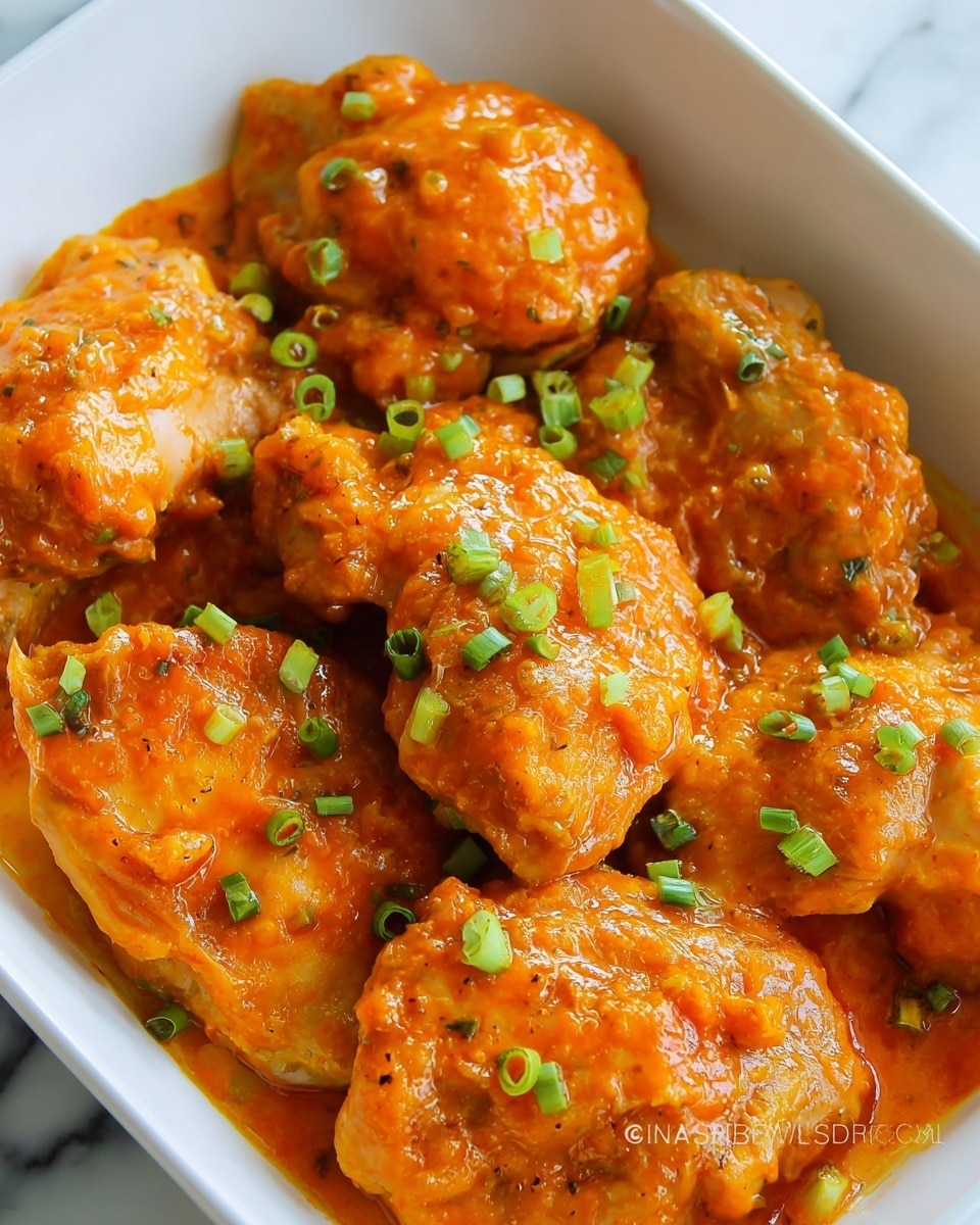 Baked Buffalo Chicken Thighs Recipe - Recipe Image