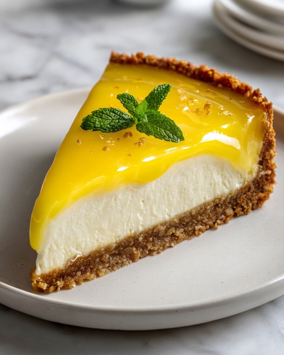 Classic Orange Tart with Pistachio and Mint Garnish Recipe - Recipe Image