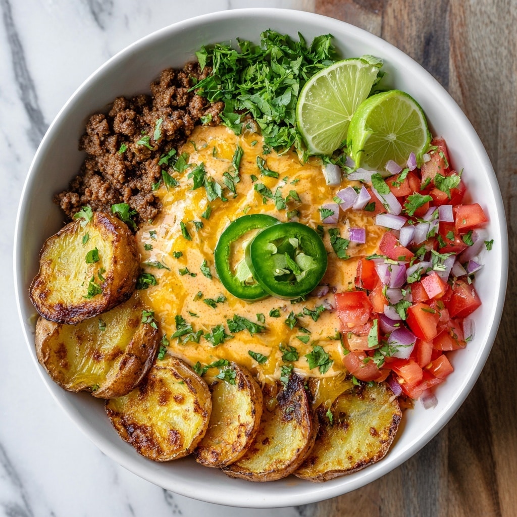 Loaded Fiesta Potato Bowls: Crispy & Cheesy Dinner Fun Recipe - Recipe Image