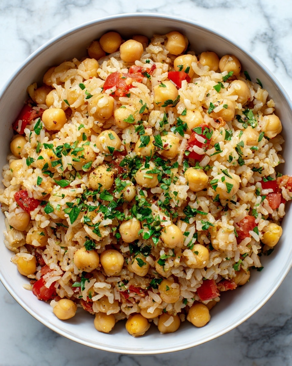 Easy Garlic Tomato Chickpea Rice Recipe for Bold Homemade Flavor Recipe - Recipe Image
