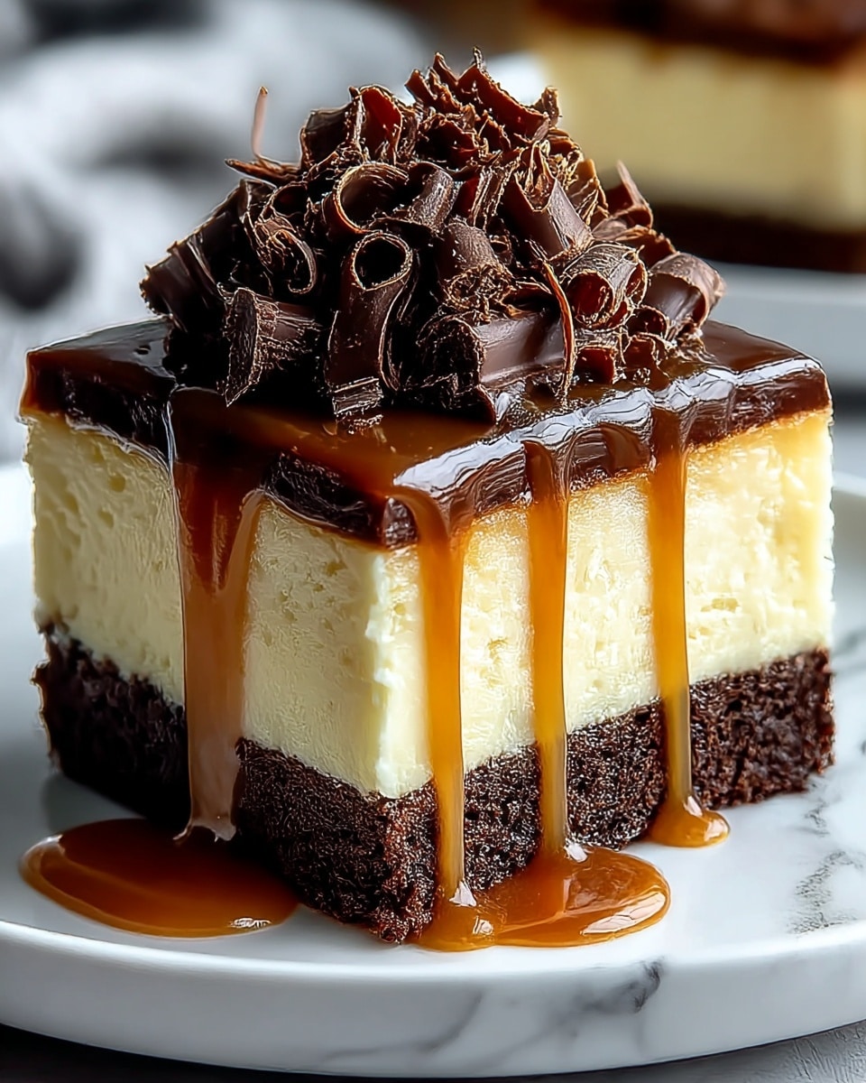 Caramel Brownie Cheesecake You'll Crave Forever Recipe - Recipe Image