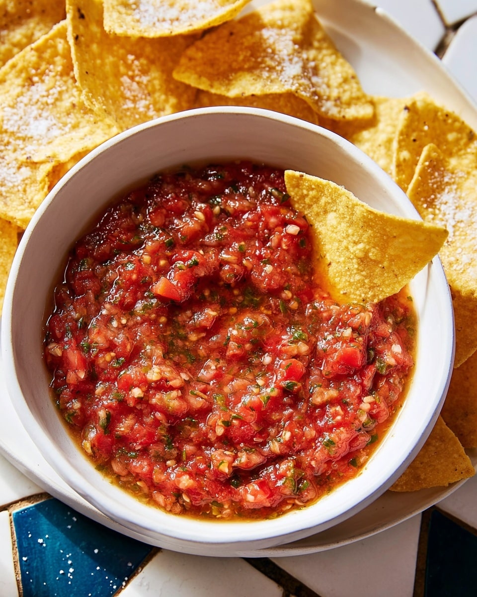 Homemade Roasted Salsa with Cherry Tomatoes, Jalapeños, and Cilantro Recipe - Recipe Image