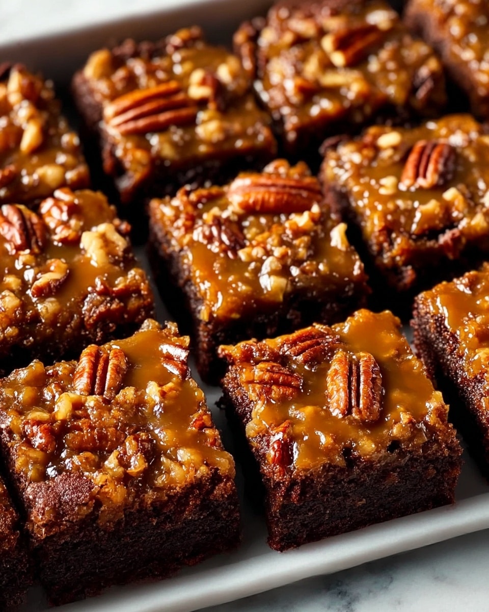Buttery Pecan Pie Brownies Recipe - Recipe Image