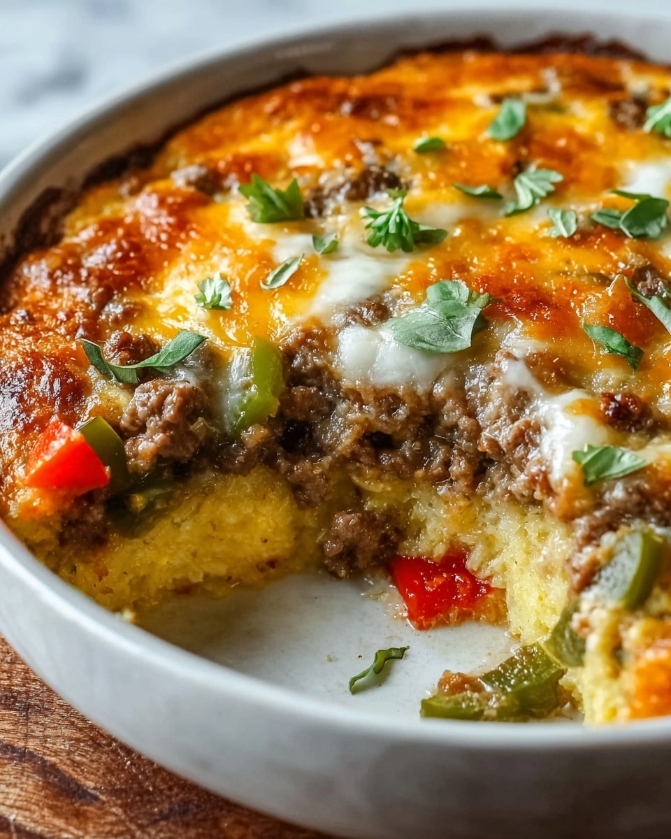Low Carb Philly Cheesesteak Casserole Recipe - Recipe Image