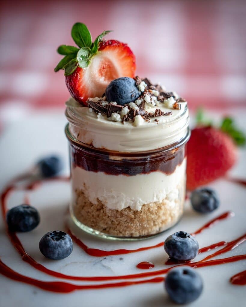 Healthy Protein Cheesecake Jars Recipe