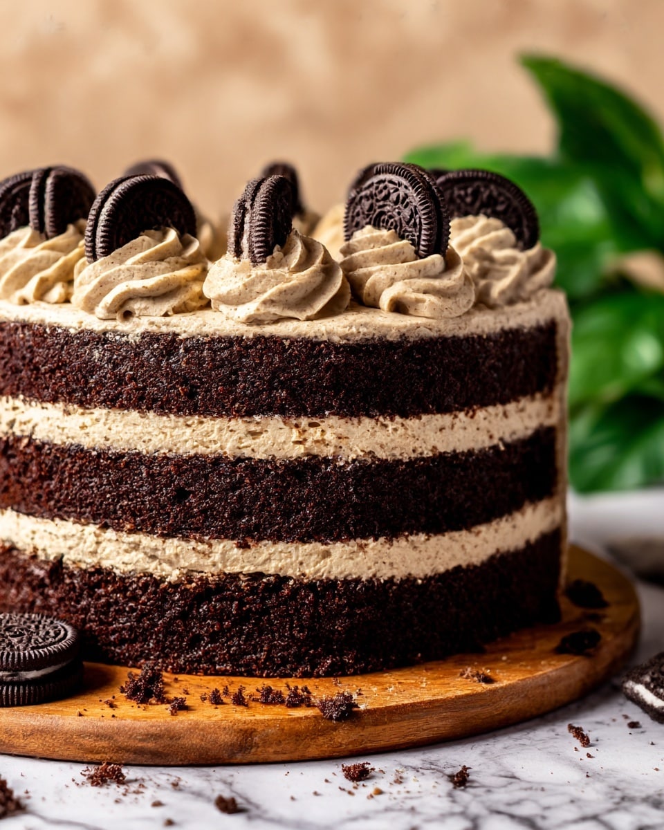 Oreo Peanut Butter Cake Recipe - Recipe Image