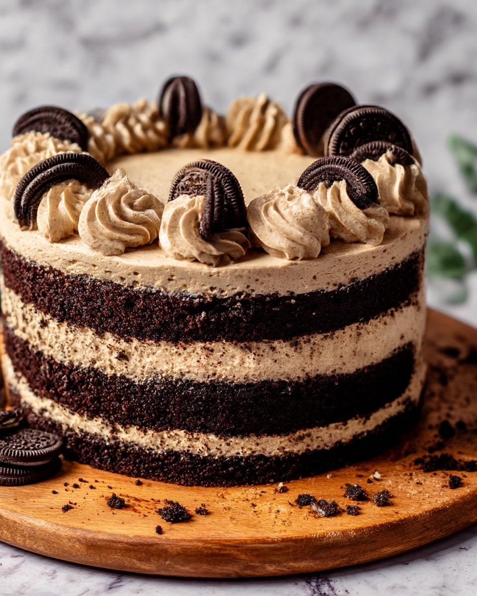 Oreo Peanut Butter Cake Recipe - Recipe Image